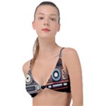 Retro Cameras Old Vintage Antique Technology Wallpaper Retrospective Knot Up Bikini Top