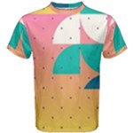 Abstract Geometric Bauhaus Polka Dots Retro Memphis Art Men s Cotton T-Shirt