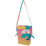 Abstract Geometric Bauhaus Polka Dots Retro Memphis Art Folding Shoulder Bag