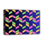 Background Pattern Geometric Pink Yellow Green Deluxe Canvas 18  x 12  (Stretched)