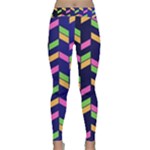 Background Pattern Geometric Pink Yellow Green Classic Yoga Leggings