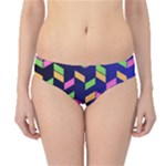 Background Pattern Geometric Pink Yellow Green Hipster Bikini Bottoms