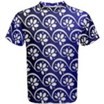 Pattern Floral Flowers Leaves Botanical Men s Cotton T-Shirt