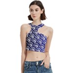 Pattern Floral Flowers Leaves Botanical Cut Out Top