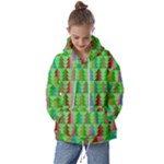 Trees Pattern Retro Pink Red Yellow Holidays Advent Christmas Kids  Oversized Hoodie