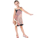 Abstract Boho Bohemian Style Retro Vintage Kids  Sleeveless Dress