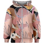Abstract Boho Bohemian Style Retro Vintage Kids  Zipper Hoodie Without Drawstring