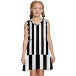 Stripes Geometric Pattern Digital Art Art Abstract Abstract Art Kids  Sleeveless Tiered Mini Dress