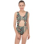 Winter Snow Holidays Center Cut Out Swimsuit