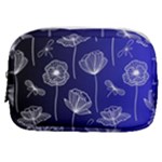 Pattern Floral Leaves Botanical White Flowers Make Up Pouch (Small)