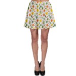 Background Pattern Flowers Leaves Autumn Fall Colorful Leaves Foliage Skater Skirt