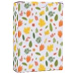 Background Pattern Flowers Leaves Autumn Fall Colorful Leaves Foliage Playing Cards Single Design (Rectangle) with Custom Box