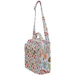Background Pattern Flowers Design Leaves Autumn Daisy Fall Crossbody Day Bag