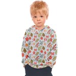Background Pattern Flowers Design Leaves Autumn Daisy Fall Kids  Overhead Hoodie