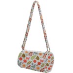Background Pattern Flowers Design Leaves Autumn Daisy Fall Mini Cylinder Bag