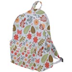 Background Pattern Flowers Design Leaves Autumn Daisy Fall The Plain Backpack