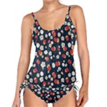 Flowers Pattern Floral Antique Floral Nature Flower Graphic Tankini Set