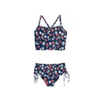 Flowers Pattern Floral Antique Floral Nature Flower Graphic Girls  Tankini Swimsuit