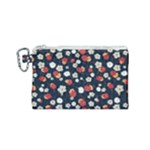 Flowers Pattern Floral Antique Floral Nature Flower Graphic Canvas Cosmetic Bag (Small)