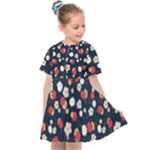 Flowers Pattern Floral Antique Floral Nature Flower Graphic Kids  Sailor Dress