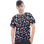 Flowers Pattern Floral Antique Floral Nature Flower Graphic Men s Sport Top