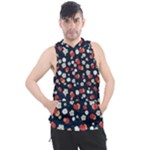 Flowers Pattern Floral Antique Floral Nature Flower Graphic Men s Sleeveless Hoodie