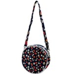 Flowers Pattern Floral Antique Floral Nature Flower Graphic Crossbody Circle Bag