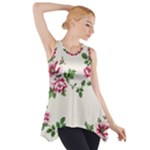 Vintage Flower Art Artwork Blooming Blossom Botanical Botany Nature Floral Pattern Side Drop Tank Tunic