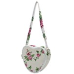 Vintage Flower Art Artwork Blooming Blossom Botanical Botany Nature Floral Pattern Heart Shoulder Bag
