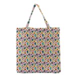 Floral Flowers Leaves Tropical Pattern Grocery Tote Bag