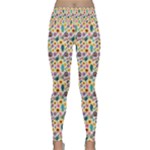 Floral Flowers Leaves Tropical Pattern Lightweight Velour Classic Yoga Leggings