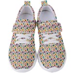 Floral Flowers Leaves Tropical Pattern Women s Velcro Strap Shoes