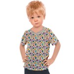 Floral Flowers Leaves Tropical Pattern Kids  Sports T-Shirt