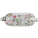 Vintage Floral Flower Pattern Art Nature Blooming Blossom Botanical Botany Rounded Waist Pouch