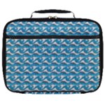 Blue Wave Sea Ocean Pattern Background Beach Nature Water Full Print Lunch Bag
