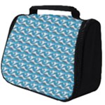 Blue Wave Sea Ocean Pattern Background Beach Nature Water Full Print Travel Pouch (Big)