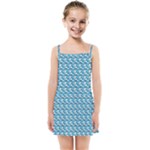 Blue Wave Sea Ocean Pattern Background Beach Nature Water Kids  Summer Sun Dress