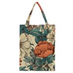 Flowers Pattern Texture Art Colorful Nature Painting Surface Vintage Classic Tote Bag