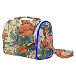 Flowers Pattern Texture Art Colorful Nature Painting Surface Vintage Satchel Shoulder Bag