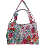 Flower Bloom Blossom Botanical Color Colorful Colour Element Digital Floral Floral Pattern Double Compartment Shoulder Bag