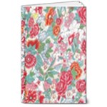 Flower Bloom Blossom Botanical Color Colorful Colour Element Digital Floral Floral Pattern 8  x 10  Hardcover Notebook