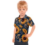 Flowers Pattern Spring Bloom Blossom Rose Nature Flora Floral Plant Kids  Polo T-Shirt