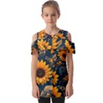 Flowers Pattern Spring Bloom Blossom Rose Nature Flora Floral Plant Fold Over Open Sleeve Top