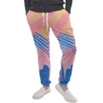 Abstract Lines Dots Pattern Purple Pink Blue Men s Jogger Sweatpants