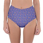 Cute sketchy monsters motif pattern Reversible High-Waist Bikini Bottoms