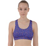 Cute sketchy monsters motif pattern Back Weave Sports Bra