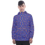 Cute sketchy monsters motif pattern Men s Front Pocket Pullover Windbreaker