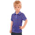 Cute sketchy monsters motif pattern Kids  Polo T-Shirt