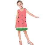 Watermelon Melon Fruit Healthy Food Meal Breakfast Lunch Juice Lemonade Summer Kids  Sleeveless Dress