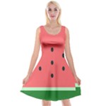 Watermelon Melon Fruit Healthy Food Meal Breakfast Lunch Juice Lemonade Summer Reversible Velvet Sleeveless Dress